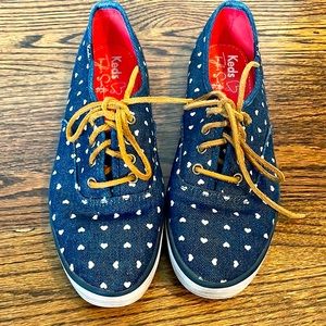 Keds X Taylor Swift Denim canvas sneaker with leather laces